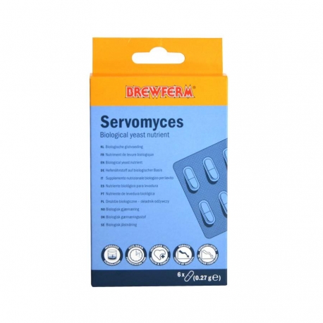 Brewferm Servomyces Nutrientess para levadura - 6 capsulas